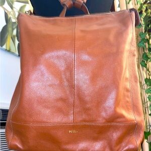 Fossil Brand Leather Backpack
